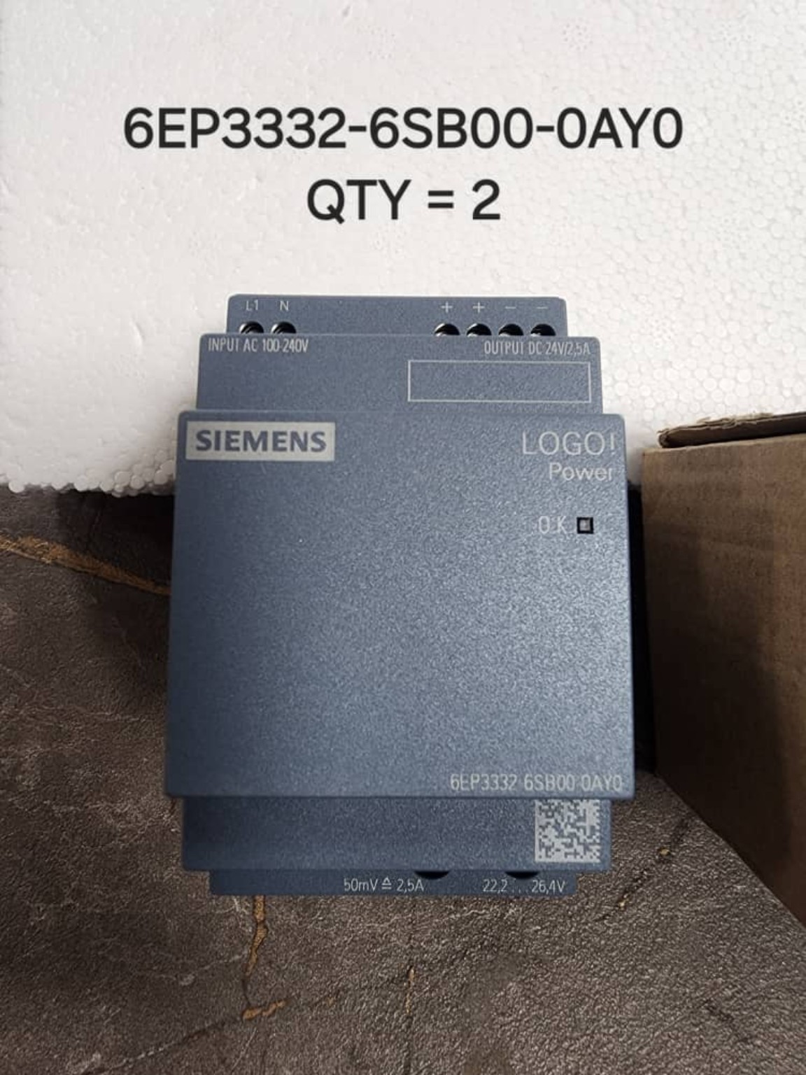 منبع تغذیه Siemens LOGO!Power کد 6EP3332-6SB00-0AY0